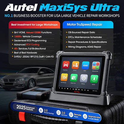 Autel MaxiSYS Ultra 2025 Intelligent Scanner - ECU Coding & 3000+ Tests