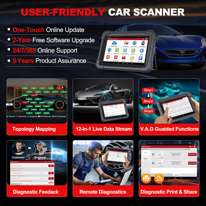 Launch X431 PRO3 ACE Elite 2025 OBD2 Scanner with 55+ Resets