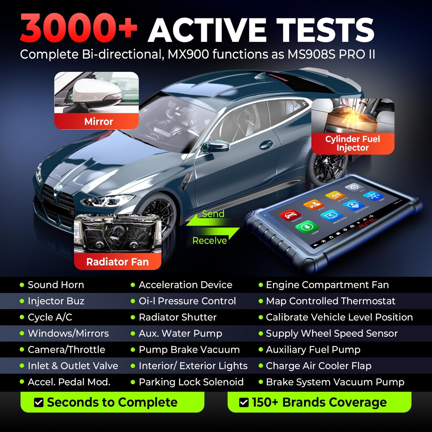 Autel MaxiCheck MX900 – 2025 Bidirectional TPMS OBD2 Scanner