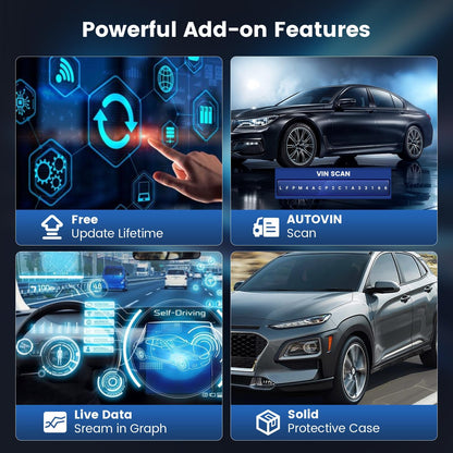 MUCAR CS6 OBD2 Scanner with 7 Reset Services & Full System Scan