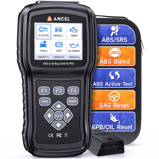 ANCEL AD610 Pro OBD2 Scanner ABS SRS EPB Oil Reset WiFi Update