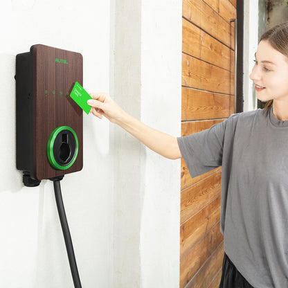 Autel MaxiCharger 240V EV Charger – Wood Grain Design