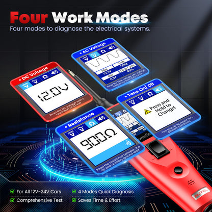 Autel PowerScan PS100 Circuit Tester | 12V–24V Electrical Probe Tool