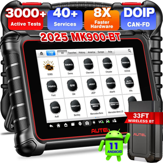 Autel MK900BT Scanner 2025 – Bi-Directional OBD2 Tool