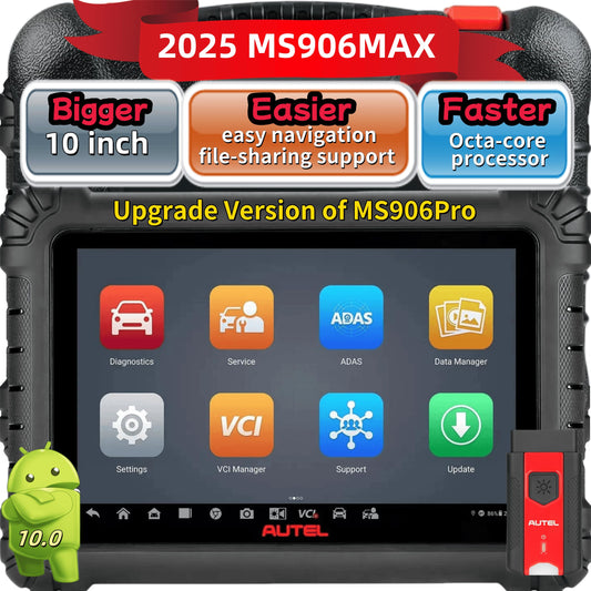 Autel MaxiSys MS906MAX 2025 Diagnostic Scanner – All System & Bi-Directional