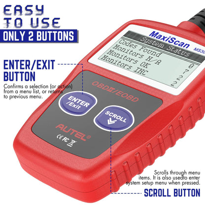 Autel MaxiScan MS309 OBD2 Scanner | Check Engine Code Reader