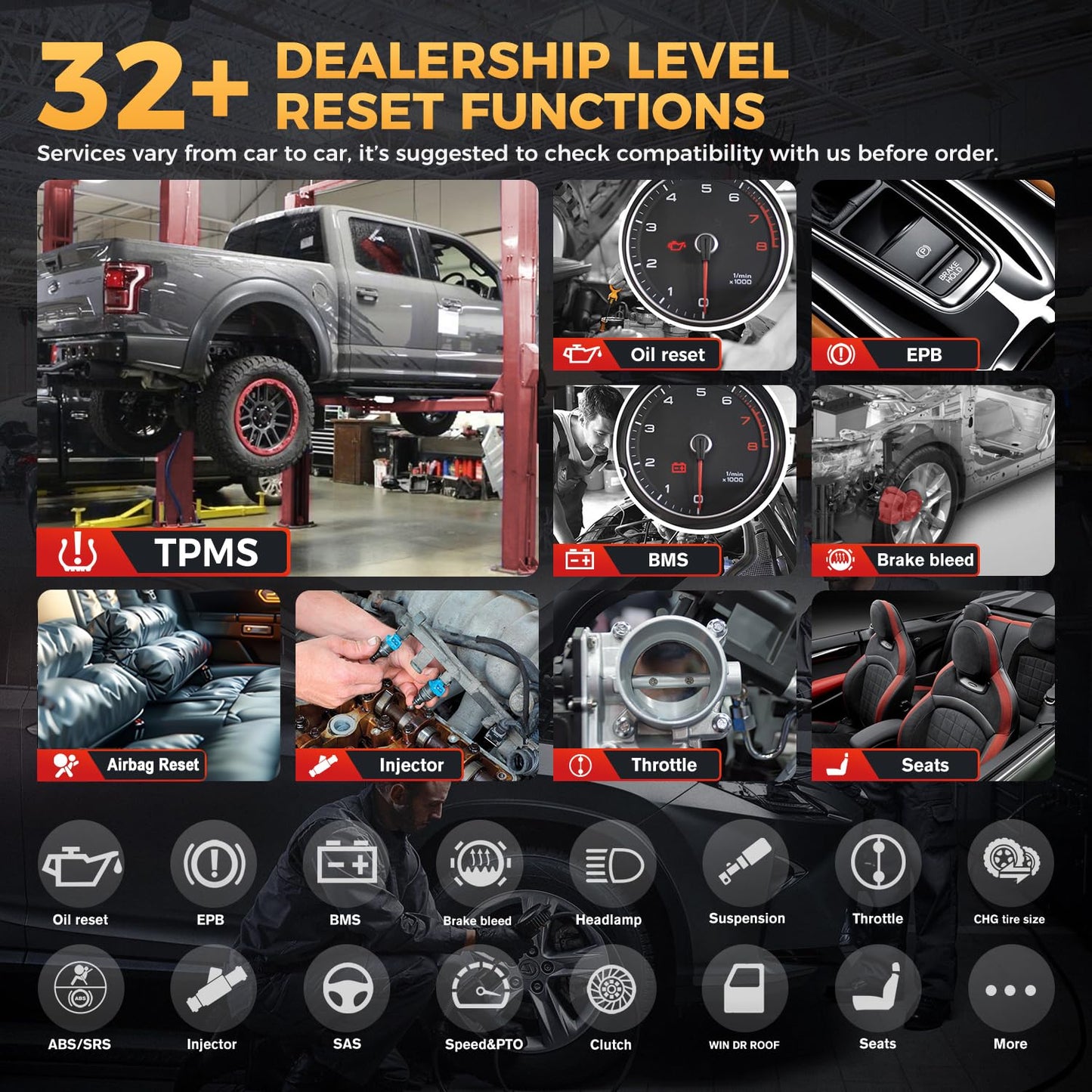 Autel MaxiCheck MX808S-TS Scanner – TPMS, 3000+ Tests & 30+ Services