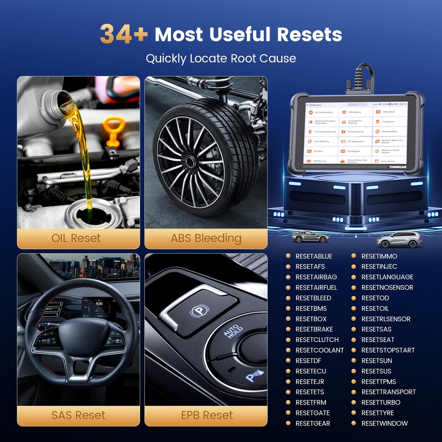 ThinkScan 689 OBD2 Scanner with ECU Coding & 34+ Resets