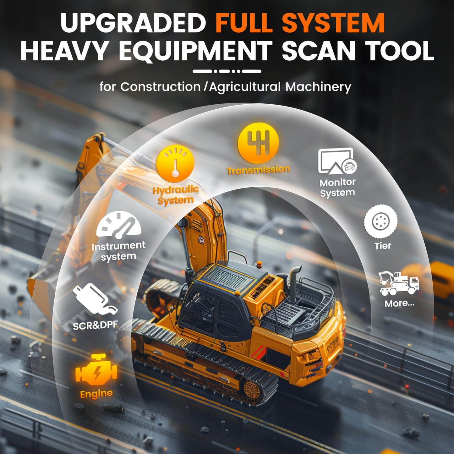 ANCEL HD3600 Heavy Equipment Diagnostic Tool with DPF & Full-System Scan