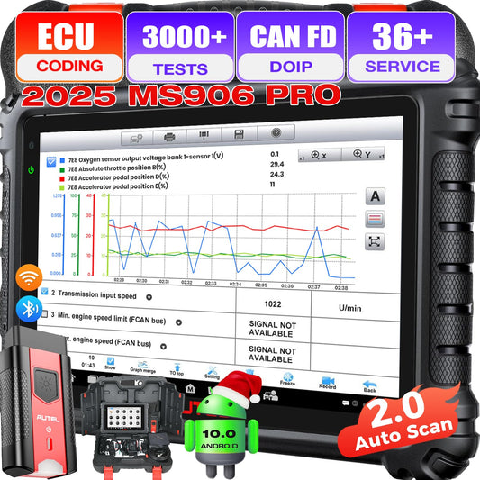 Autel MaxiSys MS906 PRO 2025 OBD2 Scanner – ECU Coding & 3K+ Tests