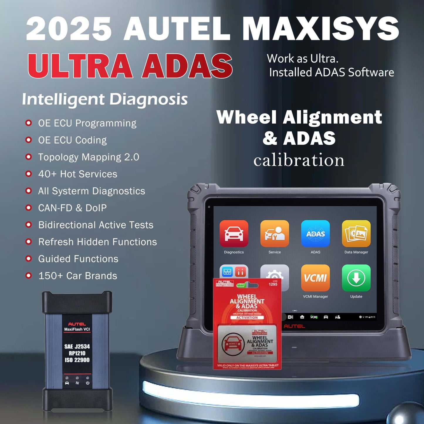 Autel MaxiSys Ultra ADAS 2025 Scanner with ECU Coding & Calibration