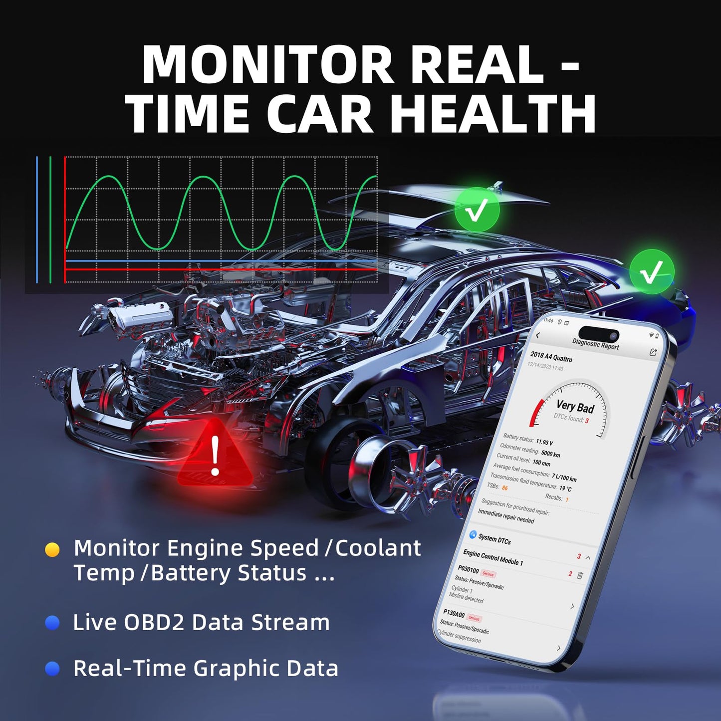 Autel AP2500E Bluetooth OBD2 Scanner – All-System Diagnostic Tool