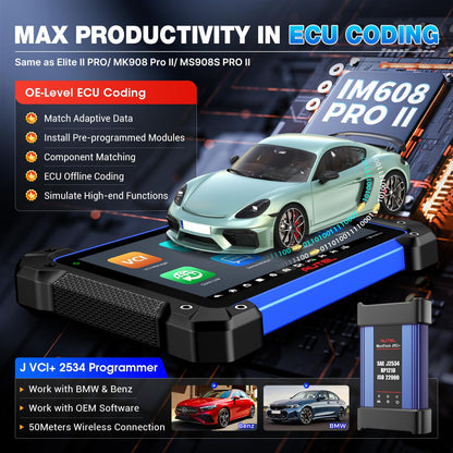 Autel MaxiIM IM608 PRO II 2025 Scanner with XP400 PRO & ECU Coding