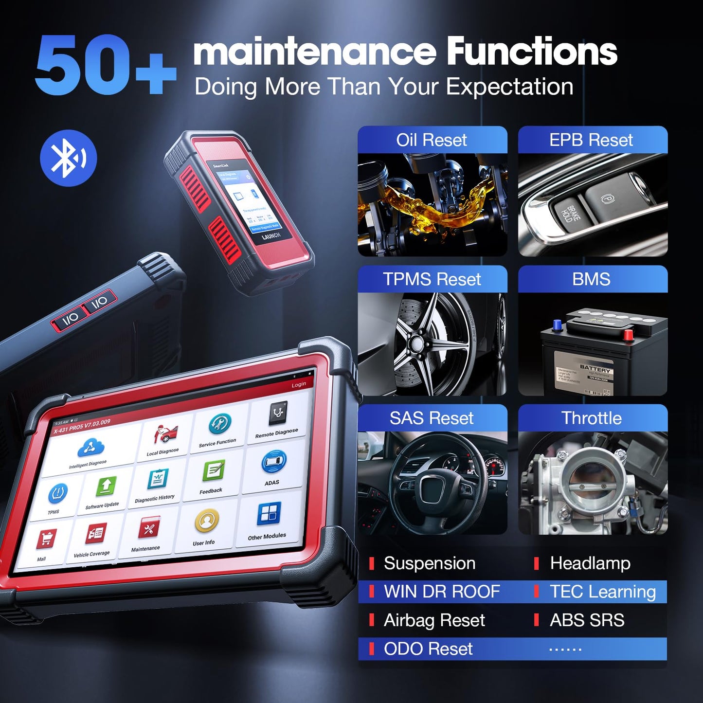 Launch X431 PRO 5 2025 J2534 ECU Programmer & Bi-Directional Scanner