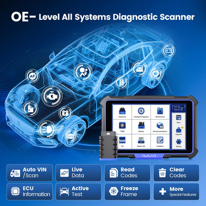 MUCAR VO8 OBD2 Scanner with ECU Coding & 34+ Services