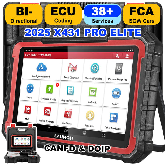 LAUNCH X431 PRO Elite 2025 Scan Tool | 38+ Services & ECU Coding