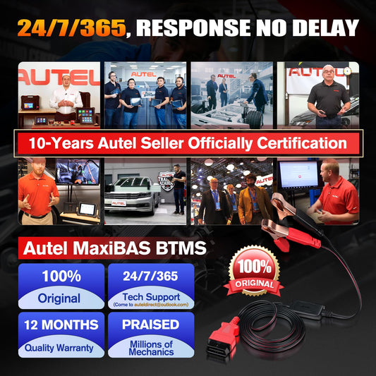 Autel MaxiBAS BTMS OBD2 Memory Saver – 12V Battery Backup Tool