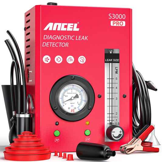 ANCEL S3000 PRO Automotive Smoke Leak Detector with Air Pump & Gauge