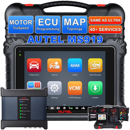 Autel MaxiSys MS919 Scanner | 5-in-1 VCMI, ECU Coding & 40+ Resets