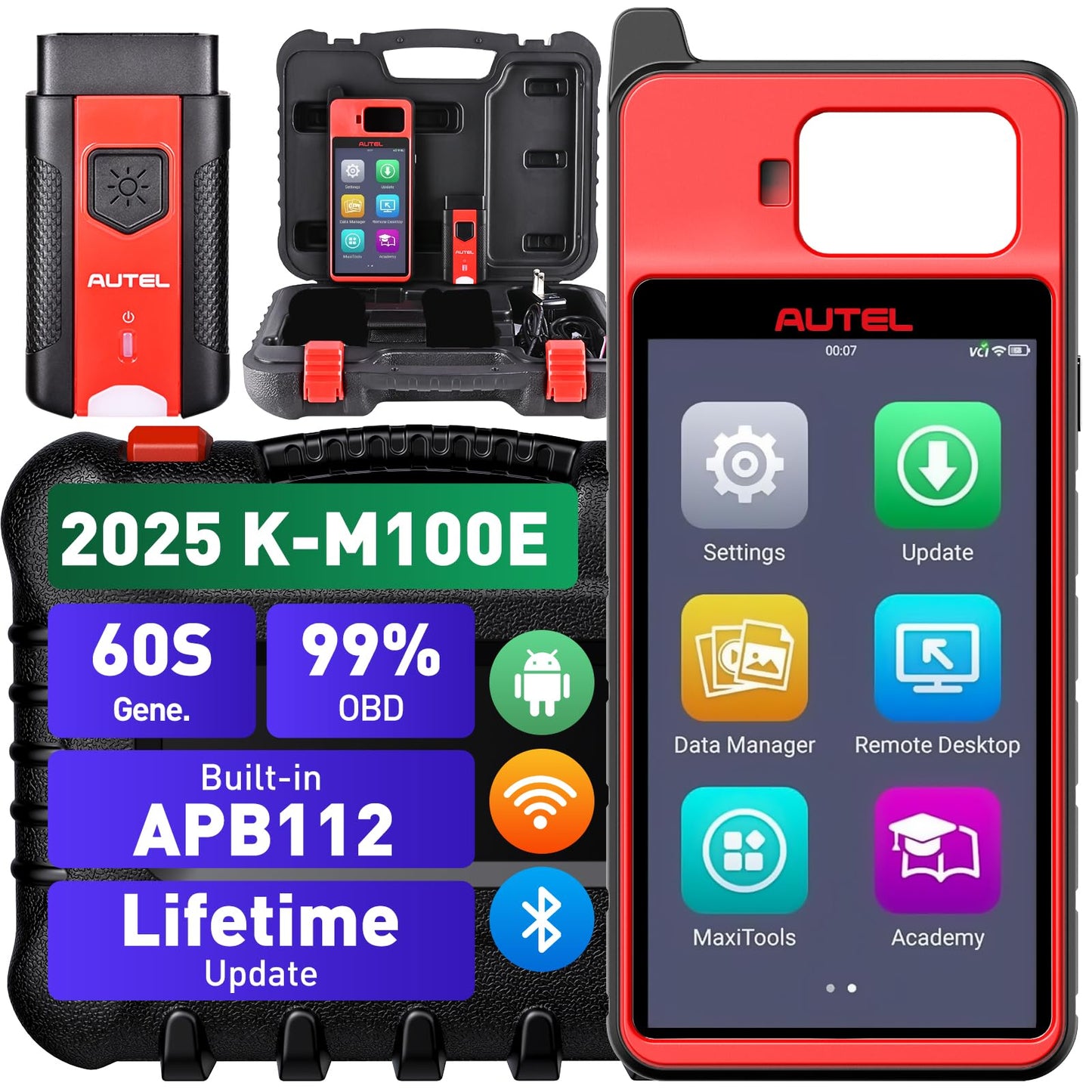 Autel MaxiIM KM100E Scanner – 2025 IM Lite Tool with APB112