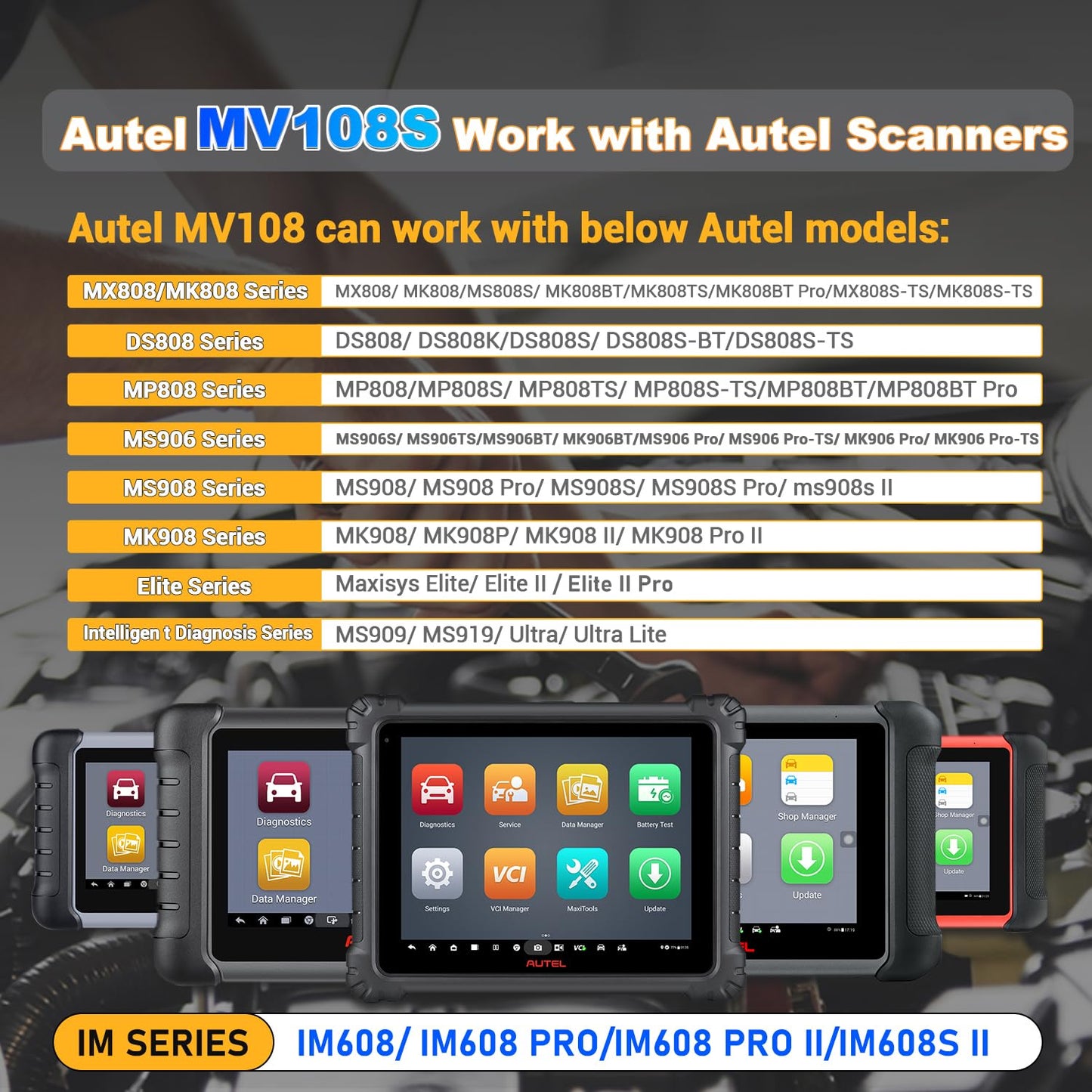 Autel MaxiVideo MV108S Digital Inspection Camera 2025 – Waterproof Endoscope