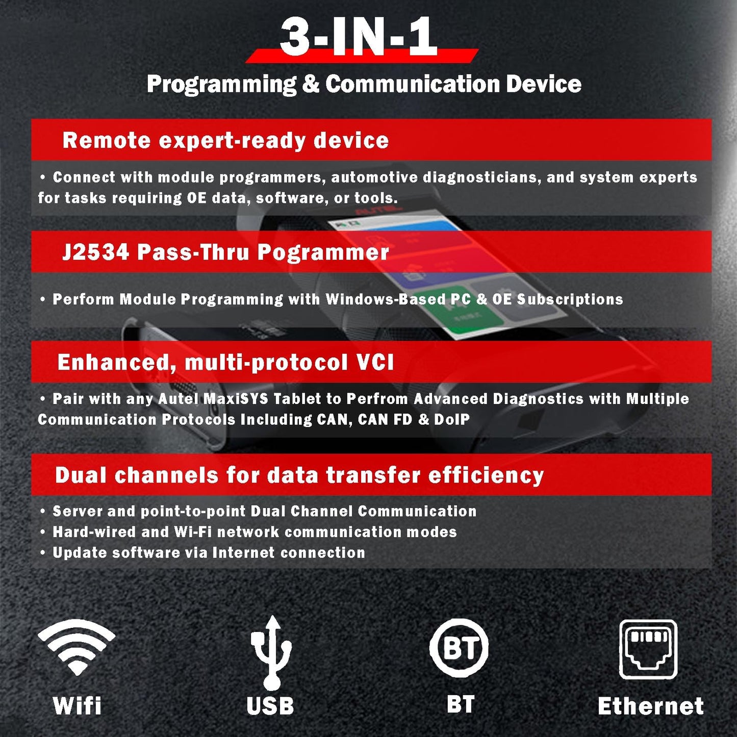 Autel MaxiFlash XLink J2534 VCI Programming Tool
