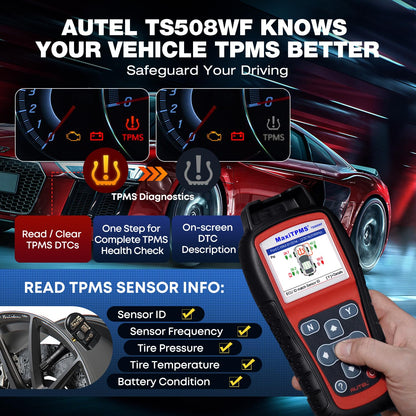 Autel TS508WF TPMS Tool Kit with 4 MX-Sensors (2025 WiFi)