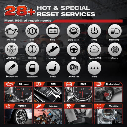 Autel MK808BT PRO 2025 Wireless Bidirectional OBD2 Scanner Tool