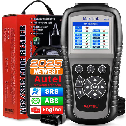 Autel Maxilink ML619 OBD2 Scanner with ABS & SRS Diagnostics