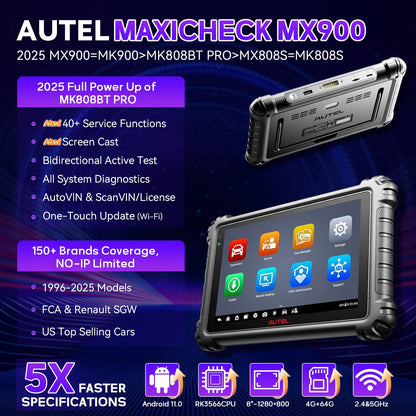 Autel MX900 Scanner – 3000+ Active Tests & 40+ Services