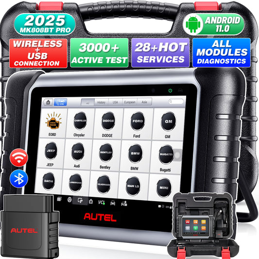 Autel MK808BT PRO 2025 Wireless Bidirectional OBD2 Scanner Tool