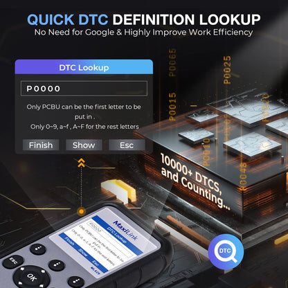 Autel MaxiLink ML629 OBD2 Scanner ABS SRS Engine Transmission