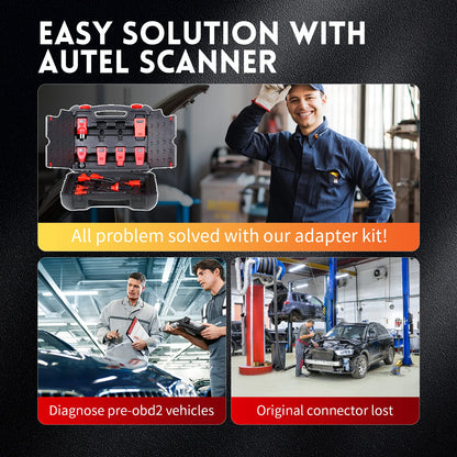 Autel OBD Adapter Kit – 11-Piece Connector Set with Case