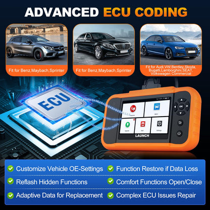 LAUNCH X431 Creader Elite 2.0 BBA 2025 OBD2 Scanner for BMW & Benz