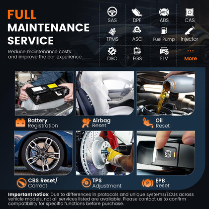 Ancel BM700 BMW Full System OBD2 Scanner with Battery Reset