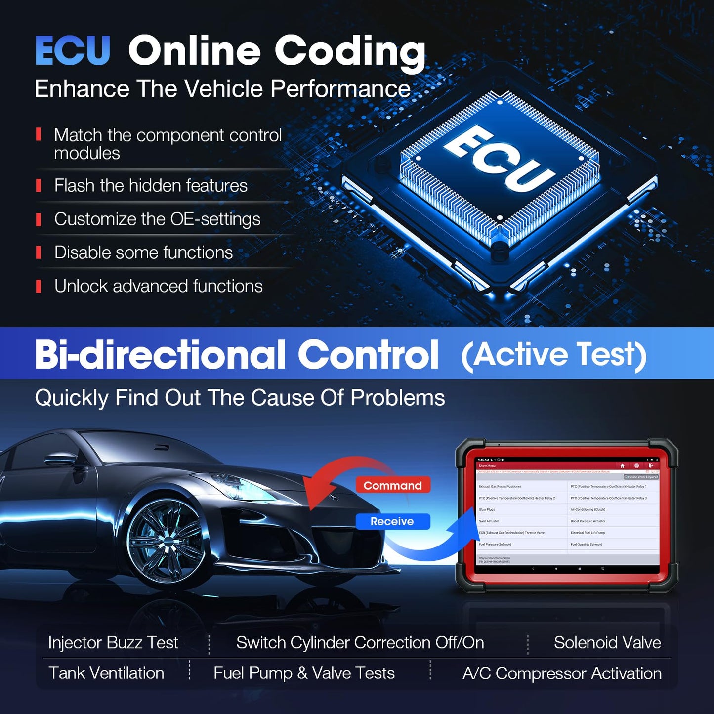 Launch X431 PRO 5 2025 J2534 ECU Programmer & Bi-Directional Scanner