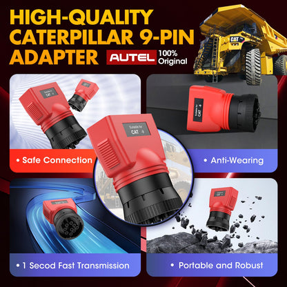 Autel CAT 9-Pin Adapter for MaxiSYS CV – Off-Highway Diagnostics