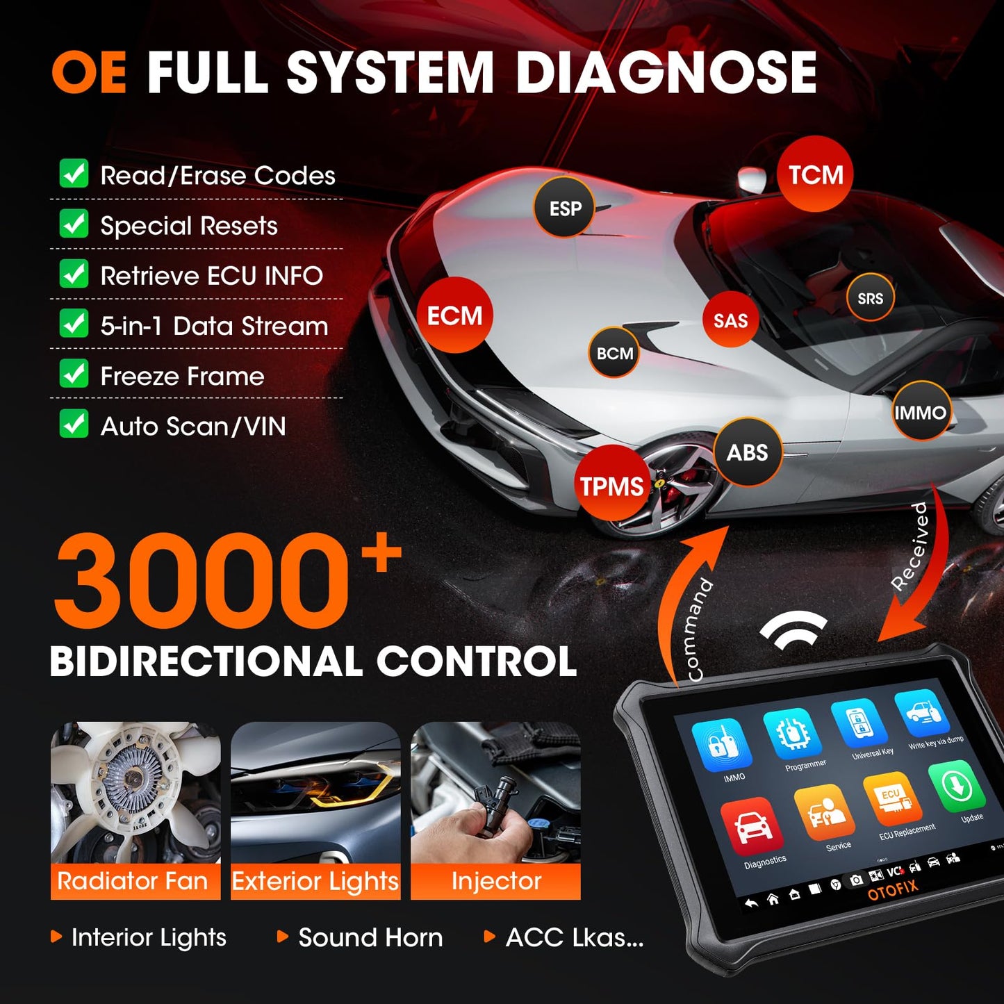 OTOFIX IM1 OBD2 Diagnostic Scanner with XP1 Programmer & 40+ Services