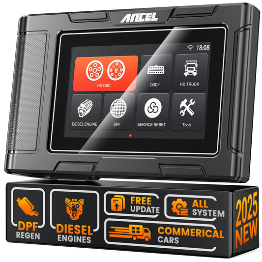 ANCEL HD3300 Plus+ Heavy Duty Truck Scanner – Full System DPF Reset & Regen Tool