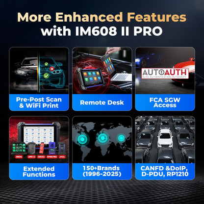 Autel IM608PRO II Scanner – 2025 ECU Coding & Key Programming