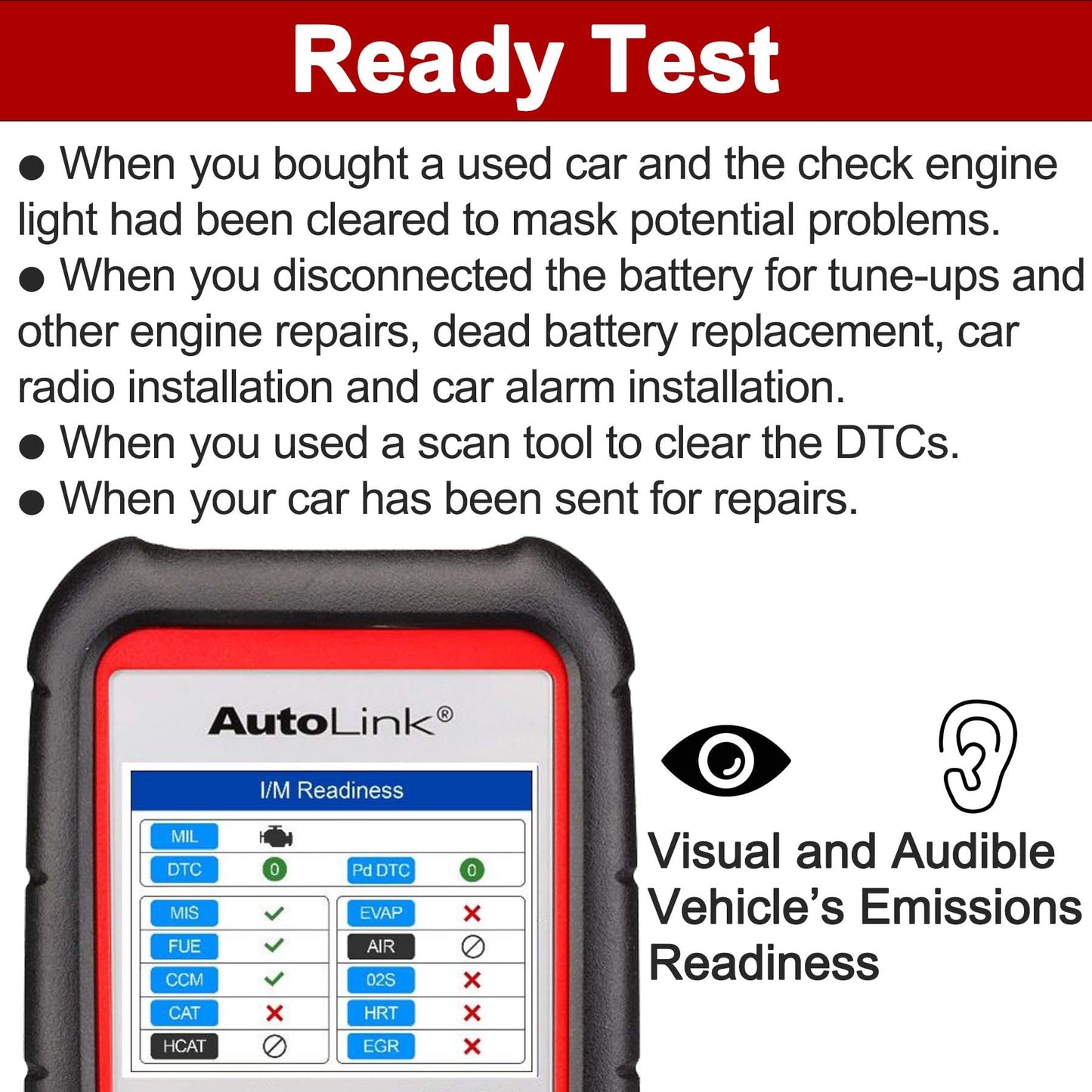 Autel AutoLink AL529HD Heavy Duty OBD2 Scanner with VIN & Live Data