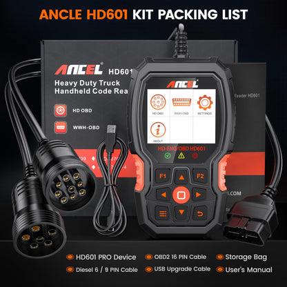 ANCEL HD601 Heavy Duty Truck Scanner for All System Diagnostics
