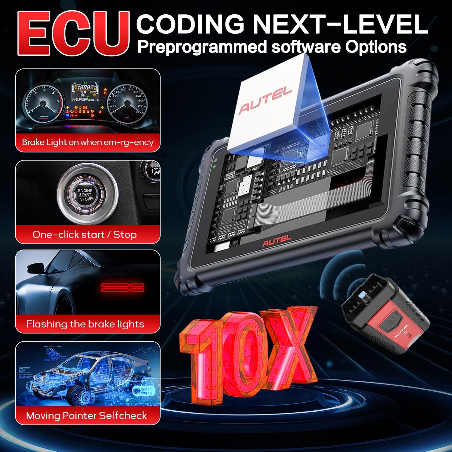 Autel MaxiSys MS906MAX 2025 Diagnostic Scanner – All System & Bi-Directional