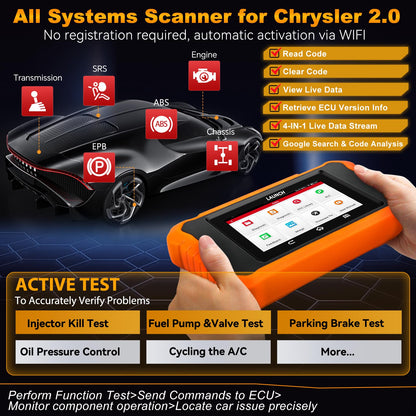 Launch X431 Elite 2.0 for Chrysler Dodge Jeep