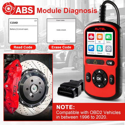 Autel AutoLink AL549 OBD2 Scanner & ABS Code Reader 2025