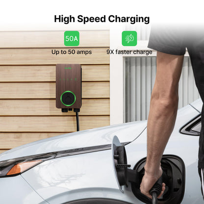 Autel MaxiCharger 240V EV Charger – Wood Grain Design