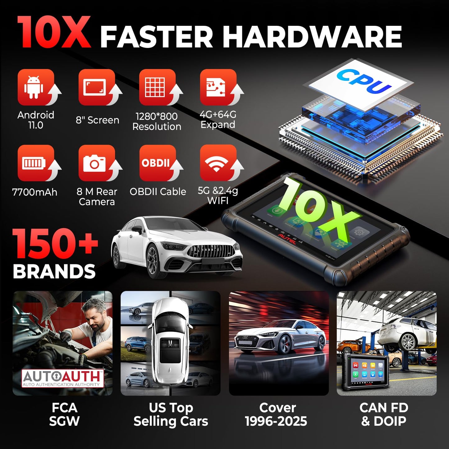 Autel MaxiCheck MX900 – 2025 Bidirectional TPMS OBD2 Scanner
