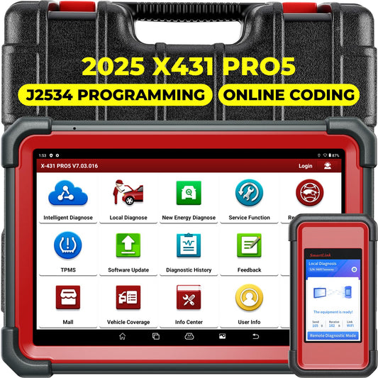 Launch X431 PRO 5 2025 J2534 ECU Programmer & Bi-Directional Scanner