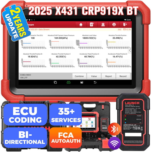 LAUNCH X431 CRP919XBT Elite 2025 Wireless OBD2 Scanner