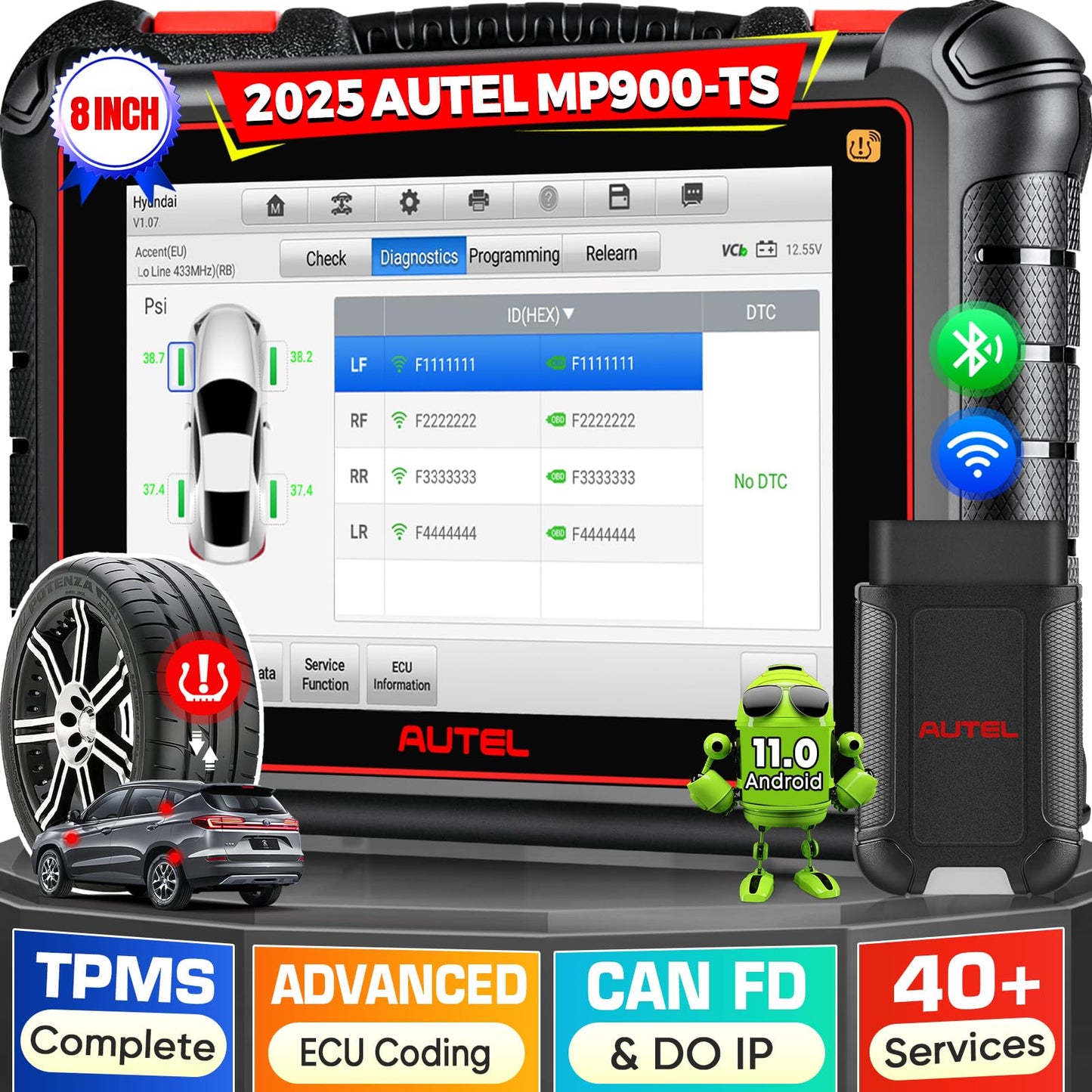 Autel MaxiPRO MP900TS 2025 Scanner | Advanced ECU Coding & TPMS